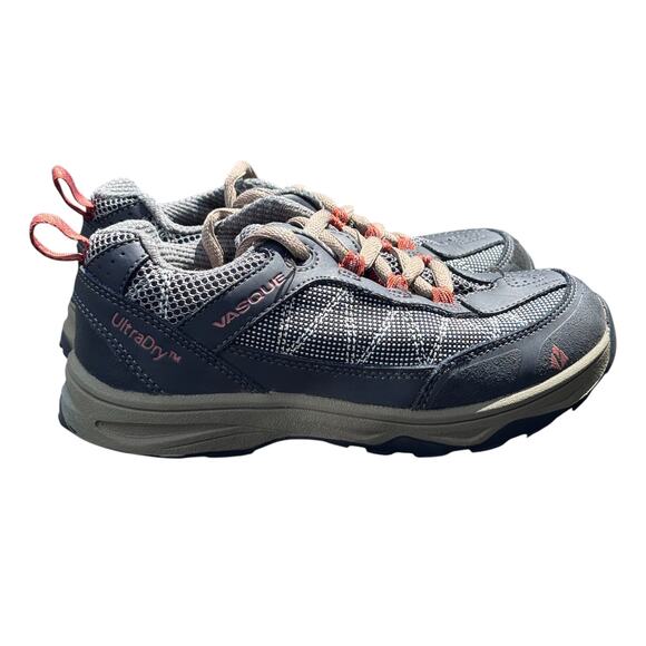 Vasque Monolith Low‎ UltraDry Hiking Shoes Children's 3 Gray Waterproof Lace Up - Picture 1 of 14